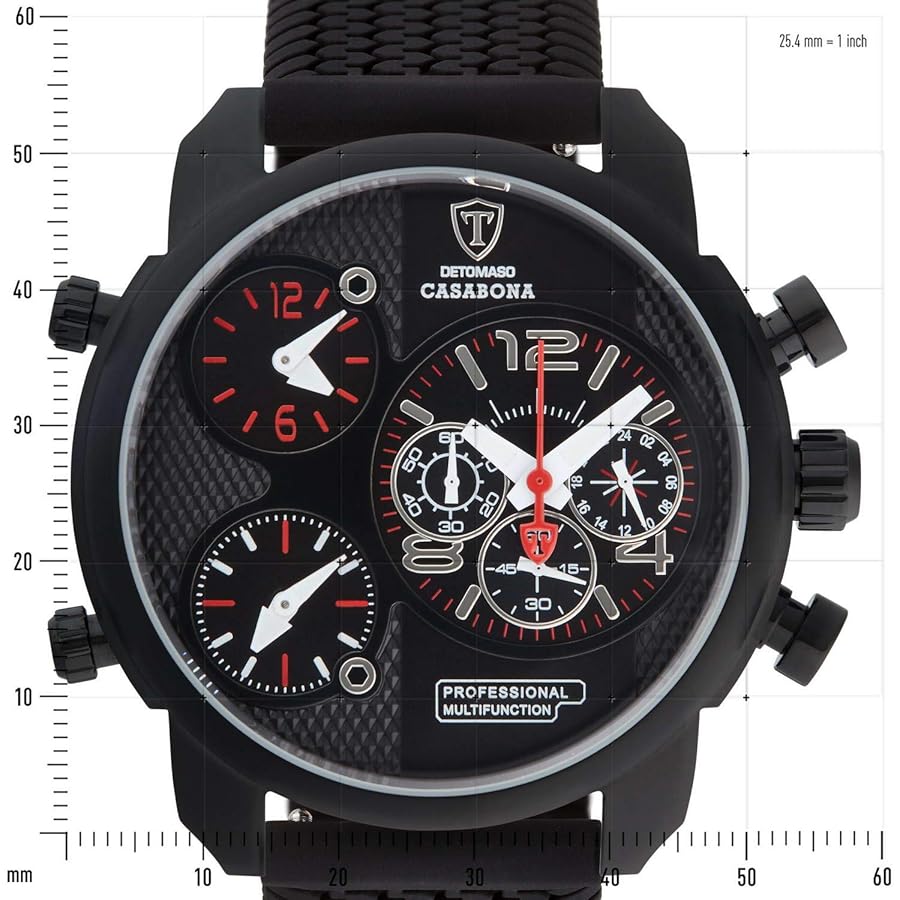デトマソ] DETOMASO CASABONA DT2018-A DeTomaso Casabona Men's Watch XXL Multifunctional Watch